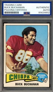 Buck Buchanan PSA DNA Signed 1975 Topps Autograph Chiefs - Picture 1 of 1