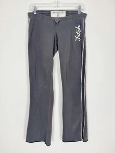 Vintage Abercrombie & Fitch Sweatpants Womens Small Low Rise Flare Y2K 32x32 - Picture 1 of 17