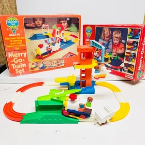 Discovery Time Merry go Train & Merry Go Copter Sets Vintage Palitoy komplett - Bild 1 von 14
