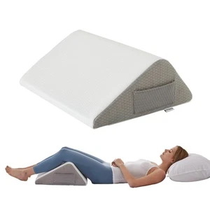 Knee Pillow for Back Sleeping, Leg Pillow Knee Wedge Pillow, Memory Foam Wedg... - Picture 1 of 8