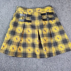 Harry Potter Hufflepuff XS Plissee Karo Minirock Preppy Clueless Academia - Bild 1 von 7