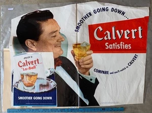 Calvert Whiskey NYC Consolidated Litho archive sample poster paper sign 32"x40" - Picture 1 of 6