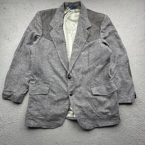 Pendleton Wool Lined Blazer Coat Jacket Mens 46 XXL Notched Collar Pockets Gray - Picture 1 of 11