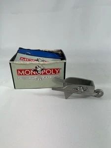 Large Monopoly Wheelbarrow Token Pewter Paperweight Authorized W.T. Wilson - Picture 1 of 8