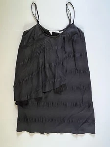 Vestido para mujer Derek Lam 10 Crosby asimétrico con tiras de espagueti negro talla 8 - Imagen 1 de 6