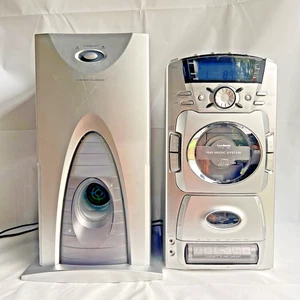 Goodmans 1760S Subwoofer CD Cassetta Radio Sistema Hi-Fi Sintonizzatore AM/FM FUNZIONANTE RARO - Foto 1 di 17