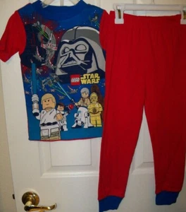 Lego Star Wars Darth Vader Storm Troopers 2 Piece Pajama PJ Set Boys Size 4 NWT - Picture 1 of 1