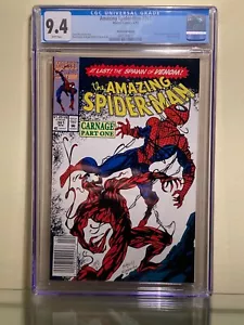 Amazing Spiderman 361 (1992) - Marvel Comics key 1st Carnage - CGC 9.4 NM - Picture 1 of 2