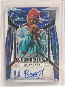 4/5 PACK FRESH Lil Yachty 2023 Leaf Pop Century Blue Auto - Picture 1 of 2