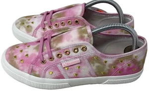SUPERGA Women's Size 6.5 US Pink Gold 2750 Tie Dye Sneakers Shoes 37.5 EU NEW - Picture 1 of 8