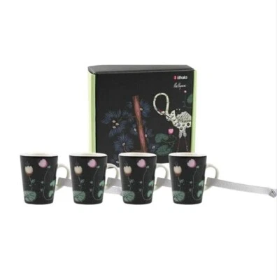 iittala Taika 15th Anniversary Mug Cup Miniature Set Of 4 Black From Japan - Image 1 of 4