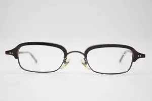 Vintage Brille L.A. Eyeworks BOX CAR Braun Silber Oval Brillengestell eyeglasses - Picture 1 of 6