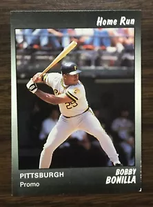 1991 Star Company BOBBY BONILLA Limited Edition HOME RUN Promo Card 300 Printed - Picture 1 of 12
