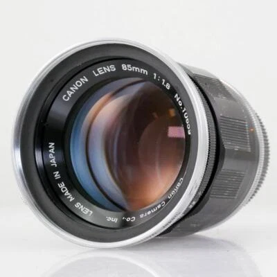 Canon 85mm f/1.8 LTM L39 Screw Mount Lens w/ Leica M Adapter - Image 1 of 4