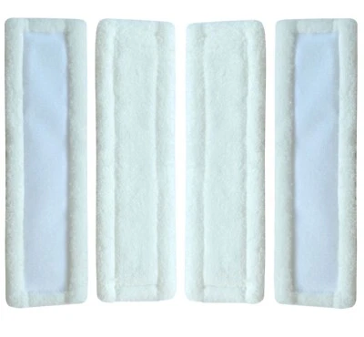 x4 For KARCHER WINDOW VAC 2.633-130.0 Replacement Microfibre Cloth Pads - Image 1 of 4