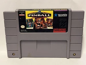 Super Nintendo Game Super Pinball Behind the Mask Made in Japan (1 Game) - Picture 1 of 5