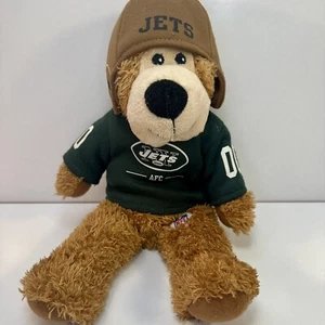 NFL New York Jets Bear Plüsch 2010 Logo Throwback Uniform grün Trikot Helm - Bild 1 von 9