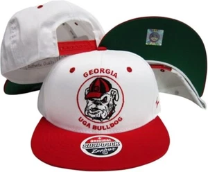 Vintage Zephyr Georgia Bulldogs 1990s Mascot Adjustable Snapback Hat/Cap - NWT - Picture 1 of 1