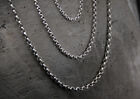 B25 Ladies Men's Pea Chain 0 1/8In Sterling Silver 925 Length Selectable