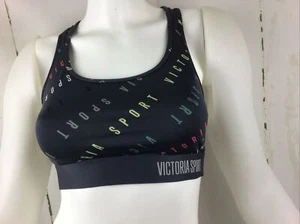 Victoria’s Secret “The Player”Victoria Sport Logo Gray Racerback Sports Bra Sz.M - Picture 1 of 11