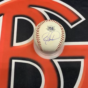 Barry Larkin Cincinnati Reds Signed Logo Baseball Autographed Steiner - Picture 1 of 2
