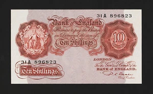 GREAT BRITAIN - 10 shillings, ND ( 1950 ) - replacement ! - P 368b - UNC - Picture 1 of 2