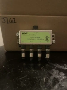 DirecTv MSPLIT4R0-01 4-Way Wide Band SWM Splitter - Green Label - Picture 1 of 4