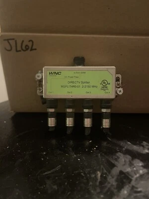 DirecTv MSPLIT4R0-01 4-Way Wide Band SWM Splitter - Green Label - Image 1 of 4