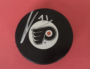 James Van Riermsdyk Signed Autograph Philadelhia Flyers Nhl Puck Jsa Coa - Picture 1 of 3