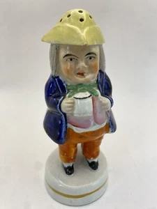 Antique Toby Salt / Pepper /Sand made in Staffordshire Tricorn Hat and Beer Mug - Picture 1 of 15