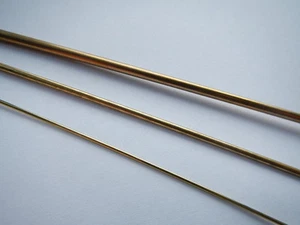 "Modellhersteller Messing Rundstab 1 mm 1,5 mm 2 mm 2,38 mm 3 mm 1/8"" 1/16"" 3/32" - Bild 1 von 3