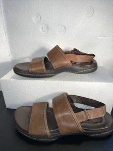 Sandalias Cole Haan de cuero marrón para hombre talla 10 M con hebilla trasera para caminar - Imagen 1 de 9