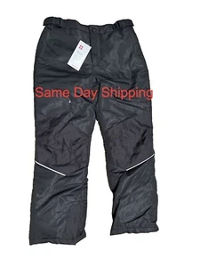 NEW SWISS TECH BLACK SNOW PANTS BOY GIRL 10 12 L LARGE *** SAME DAY SHIPPING - Picture 1 of 8