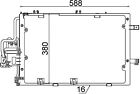 Kondensator Klimaanlage BEHR MAHLE AC 308 000S für OPEL CORSA X01 COMBO Tour F08