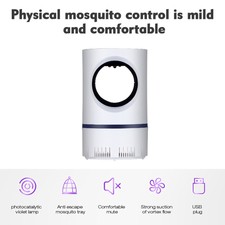 LED Elettrico Lampada Mosquito Killer Interno All'Aperto Trappola Insetti X1J9