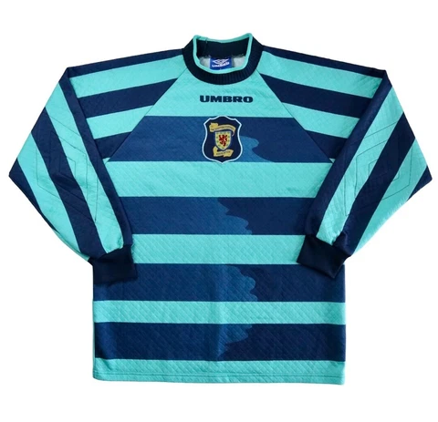 SCOTLAND 1998 Umbro Goalkeeper Football Shirt L Mens GK Vintage Soccer Jersey Cover