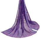 Sushila Vintage 100% Pure Chiffon Silk Tie- Dye Dupatta Hand Beaded Long Stole