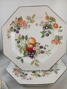 Johnson Brothers Fresh Fruit Speiseteller x 2 - 25,5 cm Vintage British - Bild 1 von 9