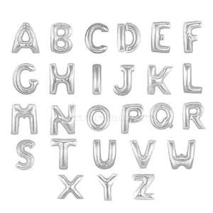 Silver Giant Letter A-Z Foil Balloons Inflatable Birthday Party Wedding Decor - Picture 1 of 108