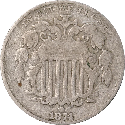 1874 Shield Nickel Great Deals From The Executive Coin Company Cover