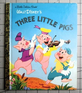 Walr Disney's THE THREE LITTLE PIGS Little Golden Books - Bild 1 von 2