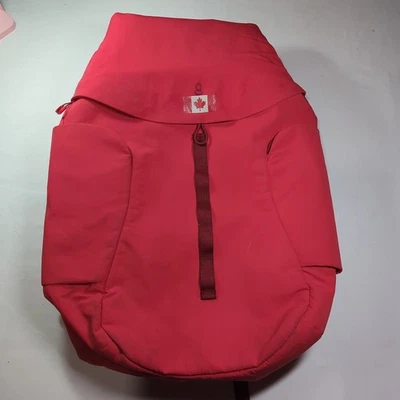 Mochila Lululemon Rolltop Team Canada COC Spicy Red 45L Edición Limitada Rara Foto 1 de 4