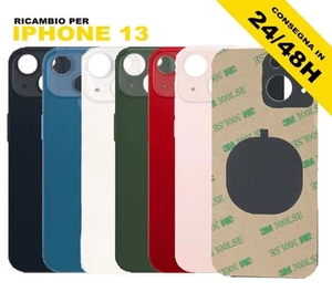BACK COVER VETRO IPHONE 13 SCOCCA POSTERIORE BIG HOLE - Imagen 1 de 2