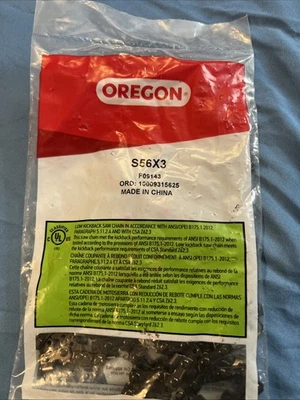 Nueva hoja de motosierra sellada Oregon S56X3 F09143 ORD ORD 10009315625 Foto 1 de 4