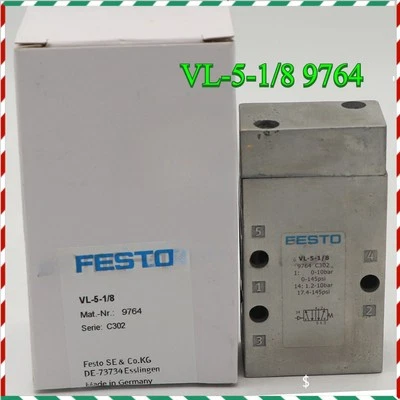 1PCS NEW for FESTO VL-5-1/8 9764 Pneumatic Valve Fast delivery in box - Image 1 of 4