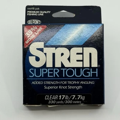Vintage Stren Super Tough Clear 17 Lb 330 Yards NIB - Image 1 of 4