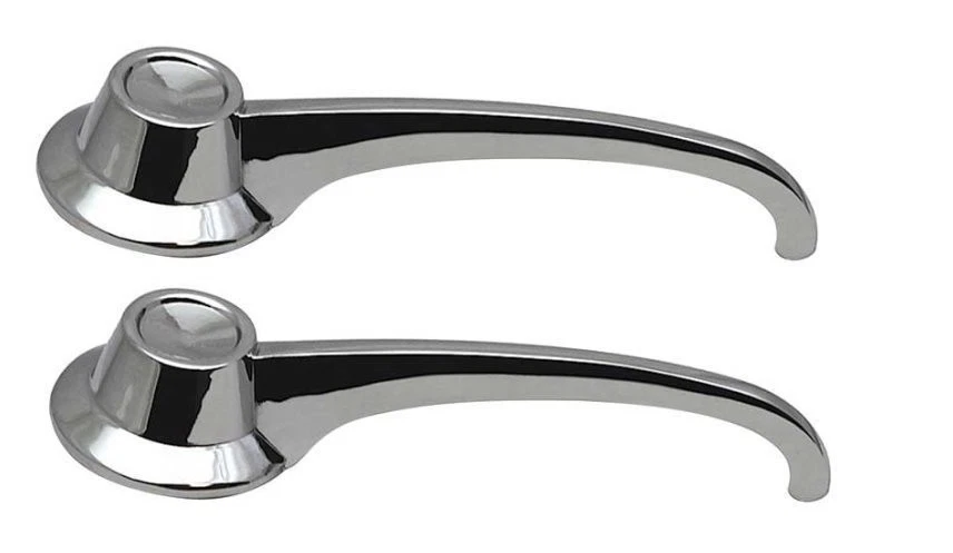 Inside Door Handle Clip-On Type For 1964-1965 Ford Mustang Falcon Ranchero; Pair - Image 1 of 2