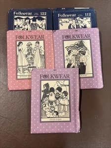 1982 FolkWear Patterns Lot Of 5 Uncut Read Description See Photos - Picture 1 of 12