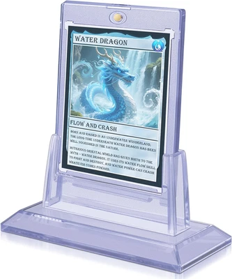 Magnetic Card Holders for Trading Cards, 35Pt Acrylic Baseball Card Holders Disp - Image 1 of 4