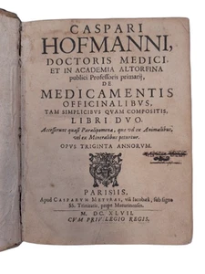 Caspar Hofmann Caspari Hofmanni, Doctoris Medici, Et in Academia Altorfina Pr.. - Bild 1 von 10
